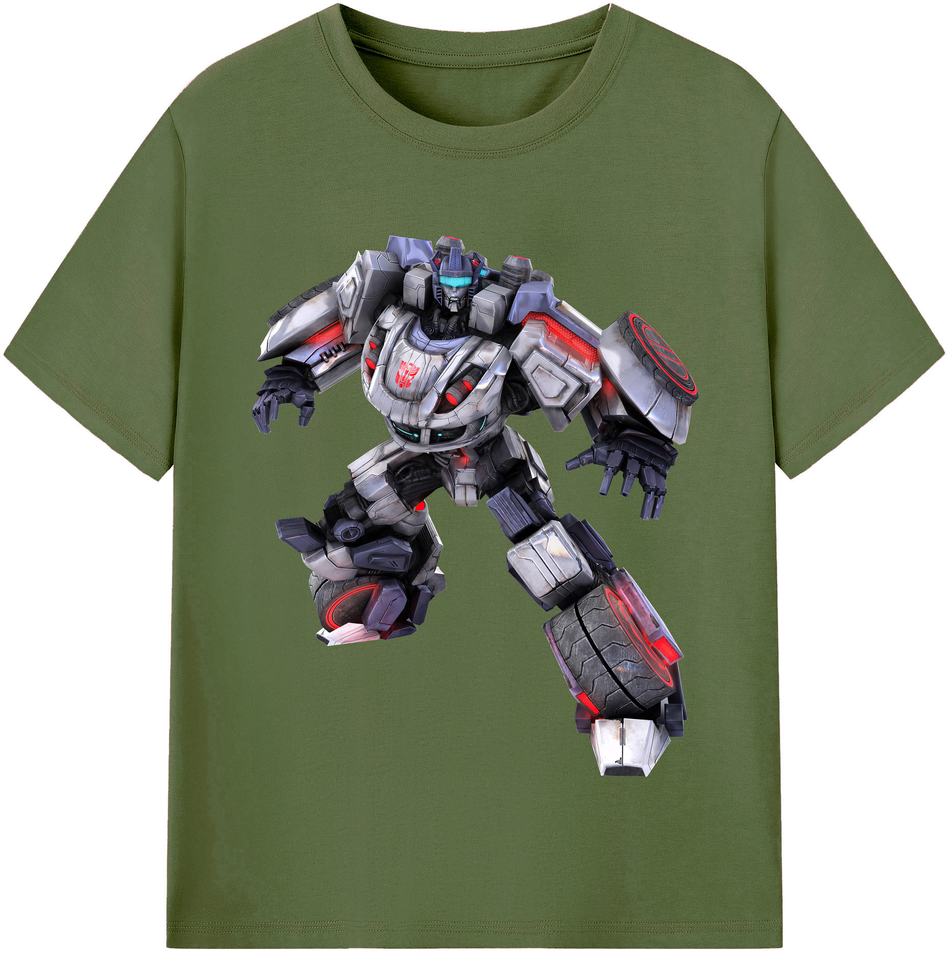 （画像用） Transformers トランスフォーマー 綿100％半袖Tシャツ（フロントプリント）